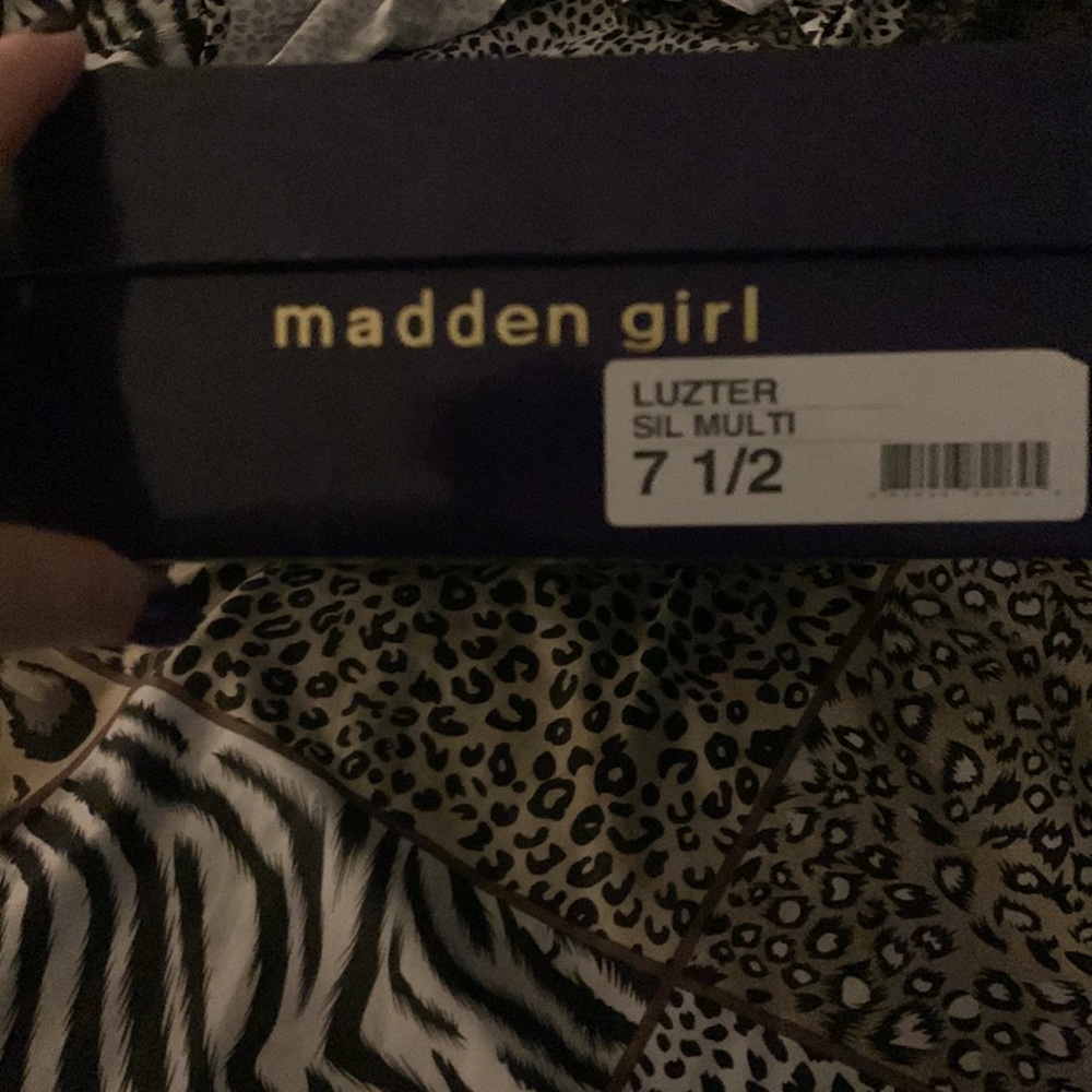 Silver Rhinestone Peep Toe Pumps - Picture 5 of 7